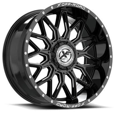 XF Offroad XF-242 Black Milled Wheel