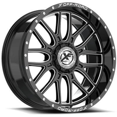 XF Offroad XF-244 Black Milled Wheel