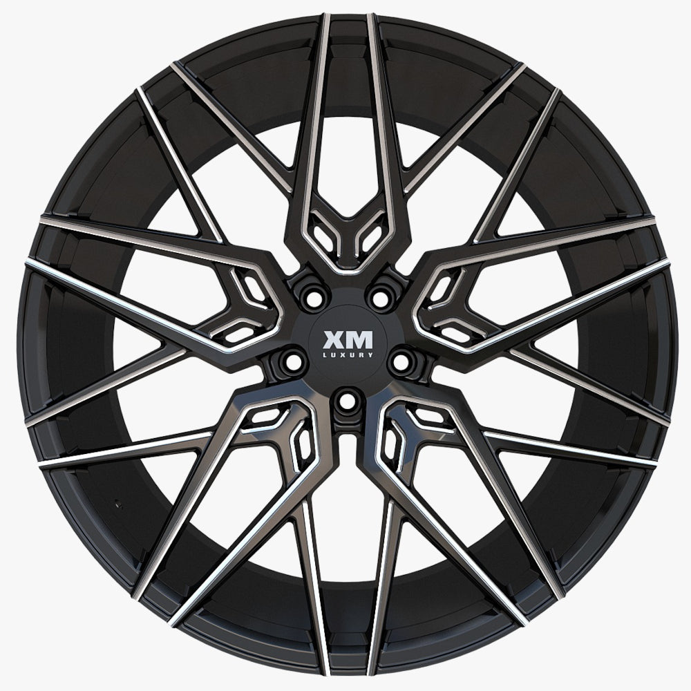 XM Luxury XM-209 Black Milled Wheel