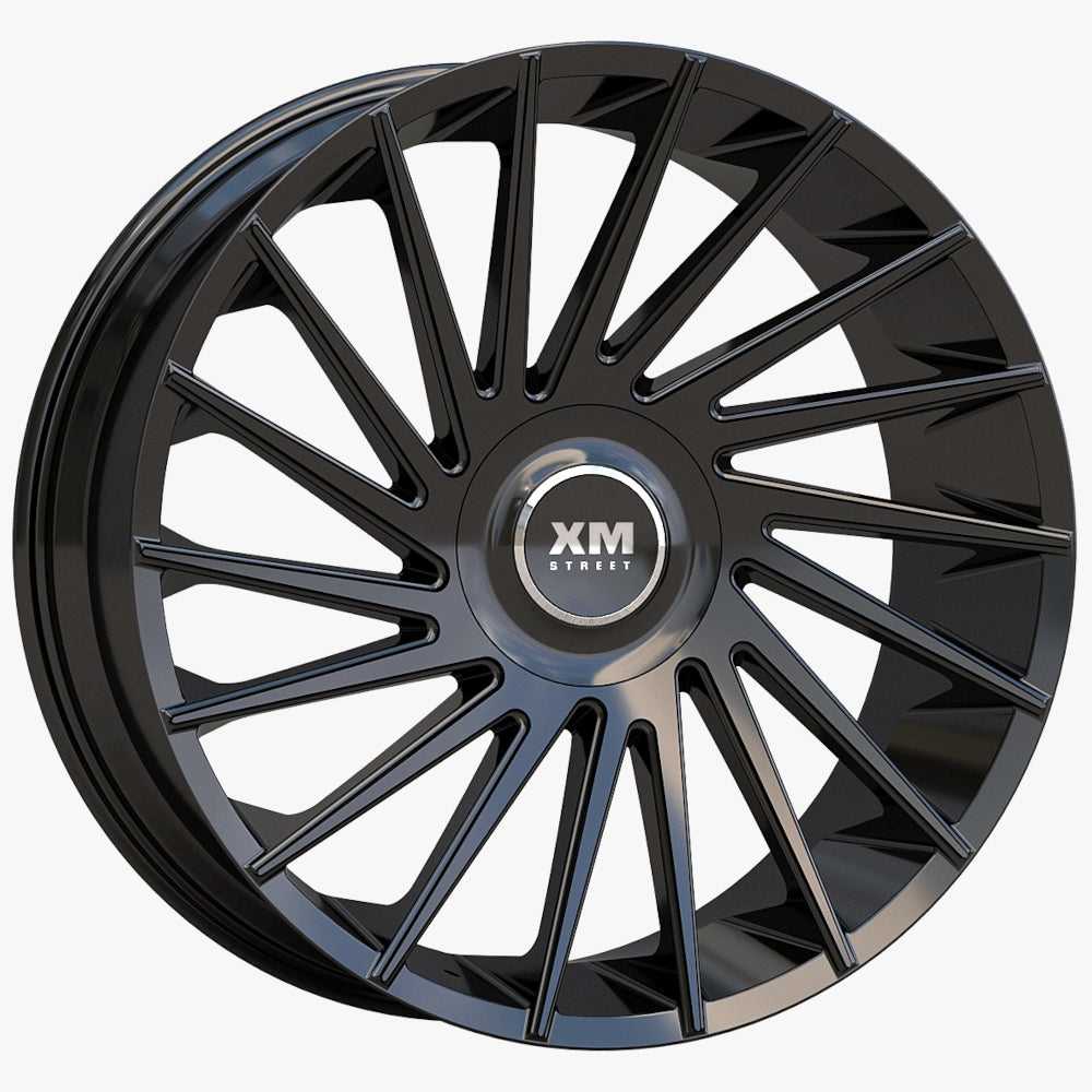 XM Street XM-609X Gloss Black Wheel