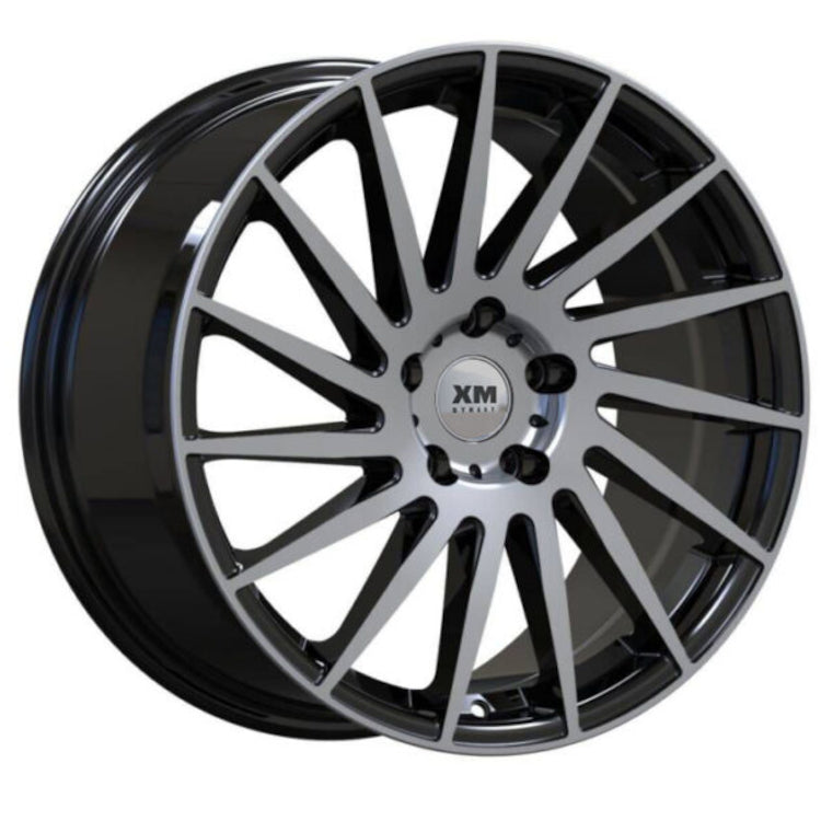 XM Street XM-818 Black Machined Wheel
