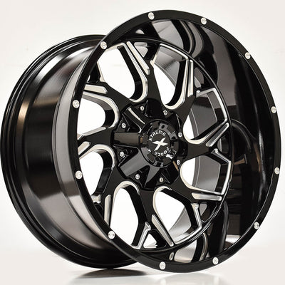 Xtreme Force Raptor Black Milled Wheel