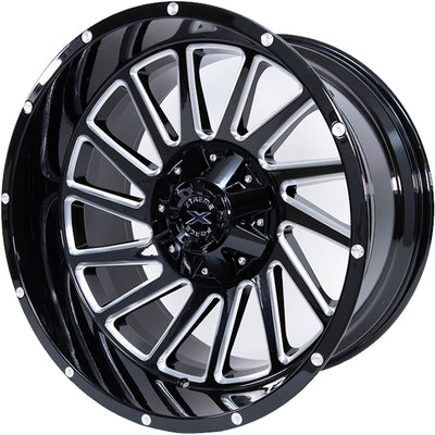 Xtreme Force Twist Black Milled Wheel