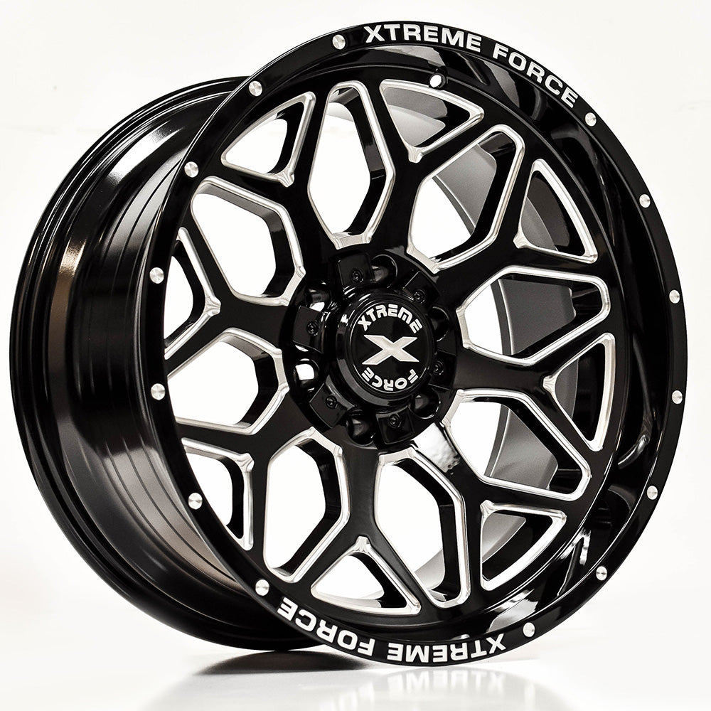 Xtreme Force XF12 Black Milled Wheel