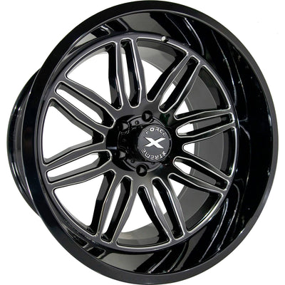 Xtreme Force XF5 Black Milled Wheel