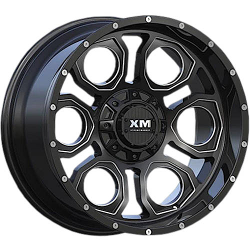 Xtreme Mudder XM-303 Black Milled Wheel