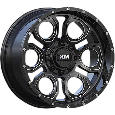 Xtreme Mudder XM-303 Black Milled Wheel