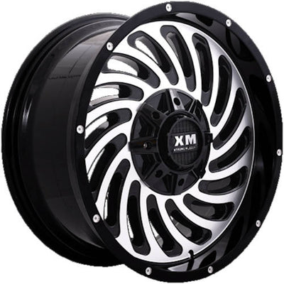 Xtreme Mudder XM-306 Black Machined Wheel