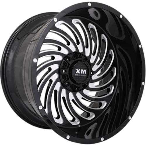 Xtreme Mudder XM-306 Black Milled Wheel