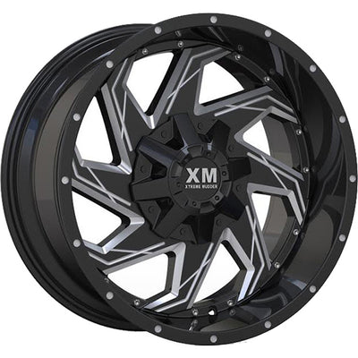 Xtreme Mudder XM-309 Black Milled Wheel