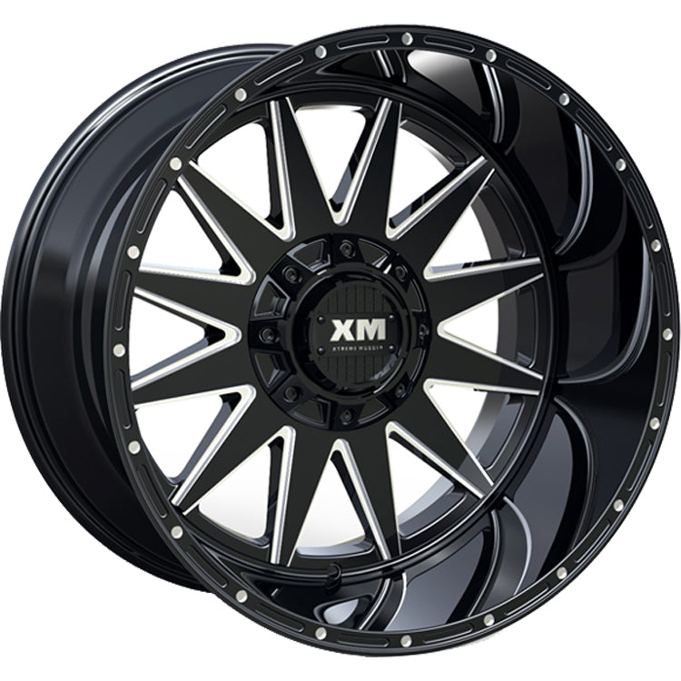 Xtreme Mudder XM-312 Black Milled wheel