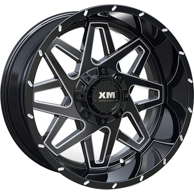 Xtreme Mudder XM-313 Black Milled Wheel