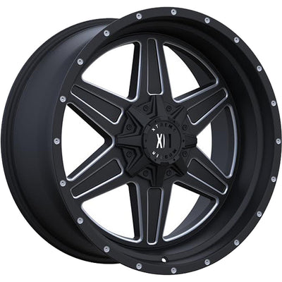 Xtreme Mudder XM-317 Black Milled Wheel
