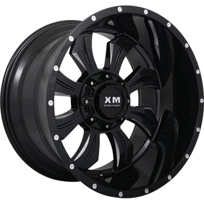 Xtreme Mudder XM-323 Black Milled Wheel
