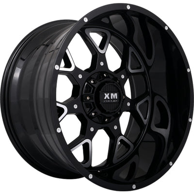 Xtreme Mudder XM-327 Black Milled Wheel