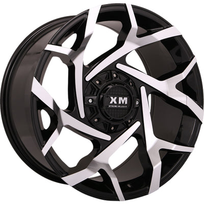 Xtreme Mudder XM-333 Black Machined Wheel