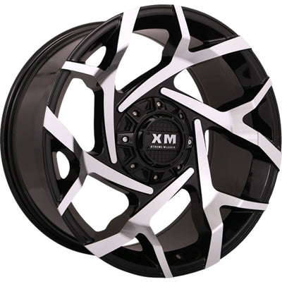 Xtreme Mudder XM-333 Black Machined Wheel