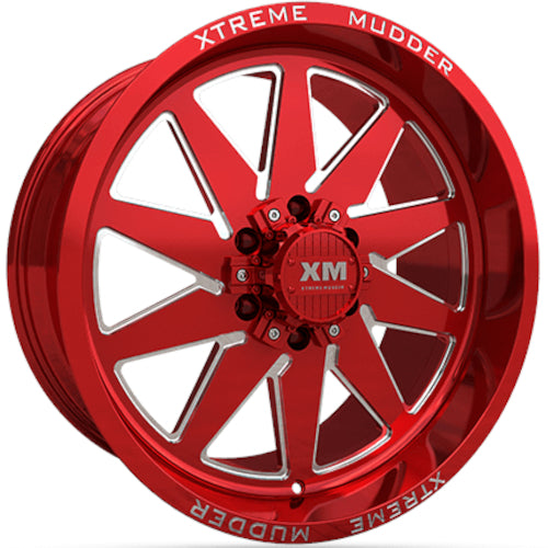 Xtreme Mudder XM-348 Red Milled Wheel