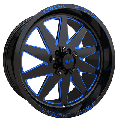 Xtreme Mudder XM-348 Black Wheel