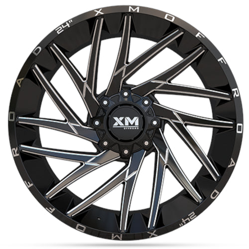 Xtreme Mudder XM-351 Black Milled Wheel