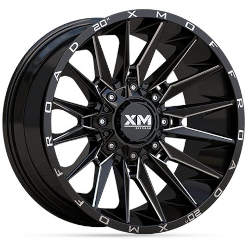 Xtreme Mudder XM-352 Black Milled Wheel
