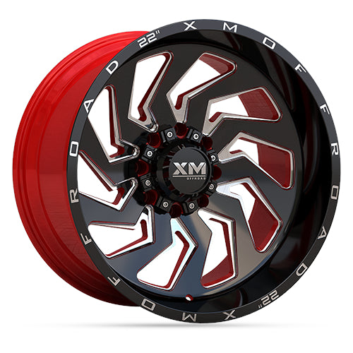 Xtreme Mudder XM-353 Black Milled Wheel