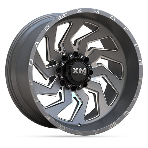 Xtreme Mudder XM-353 Gunmetal Milled Wheel