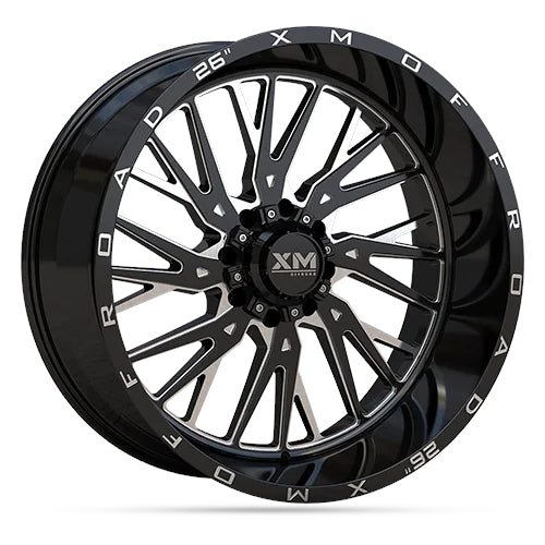 Xtreme Mudder XM-354 Black Milled Wheel