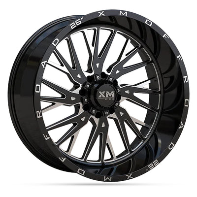Xtreme Mudder XM-354 Black Milled Wheel