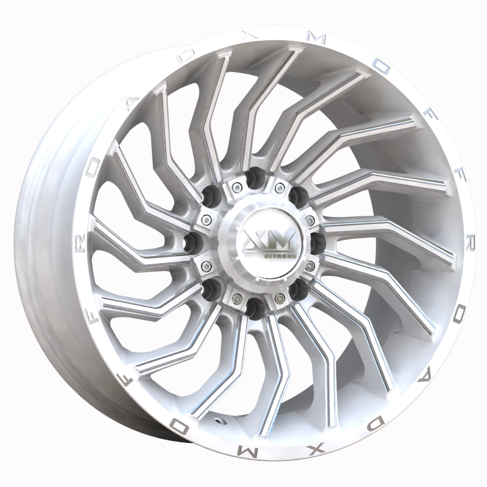 Xtreme Mudder XM-356 White Milled Wheel