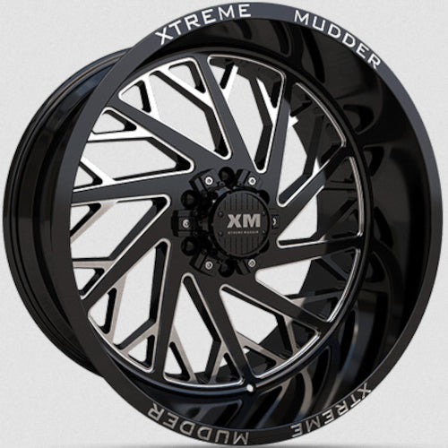 Xtreme Mudder XM-400 Black Milled Wheel