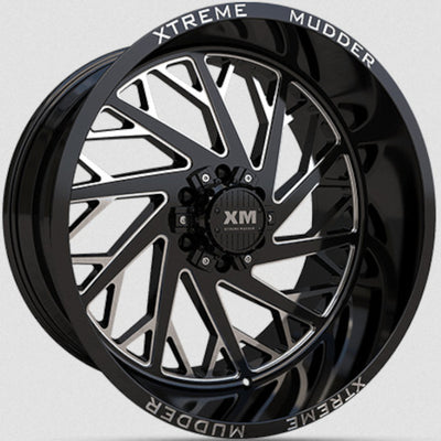 Xtreme Mudder XM-400 Black Milled Wheel