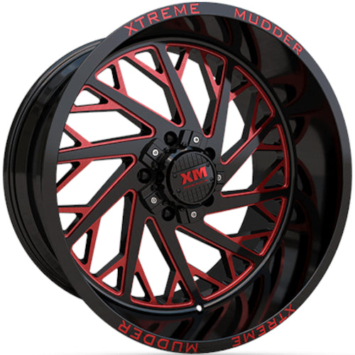 Xtreme Mudder XM-400 Black Red Wheel