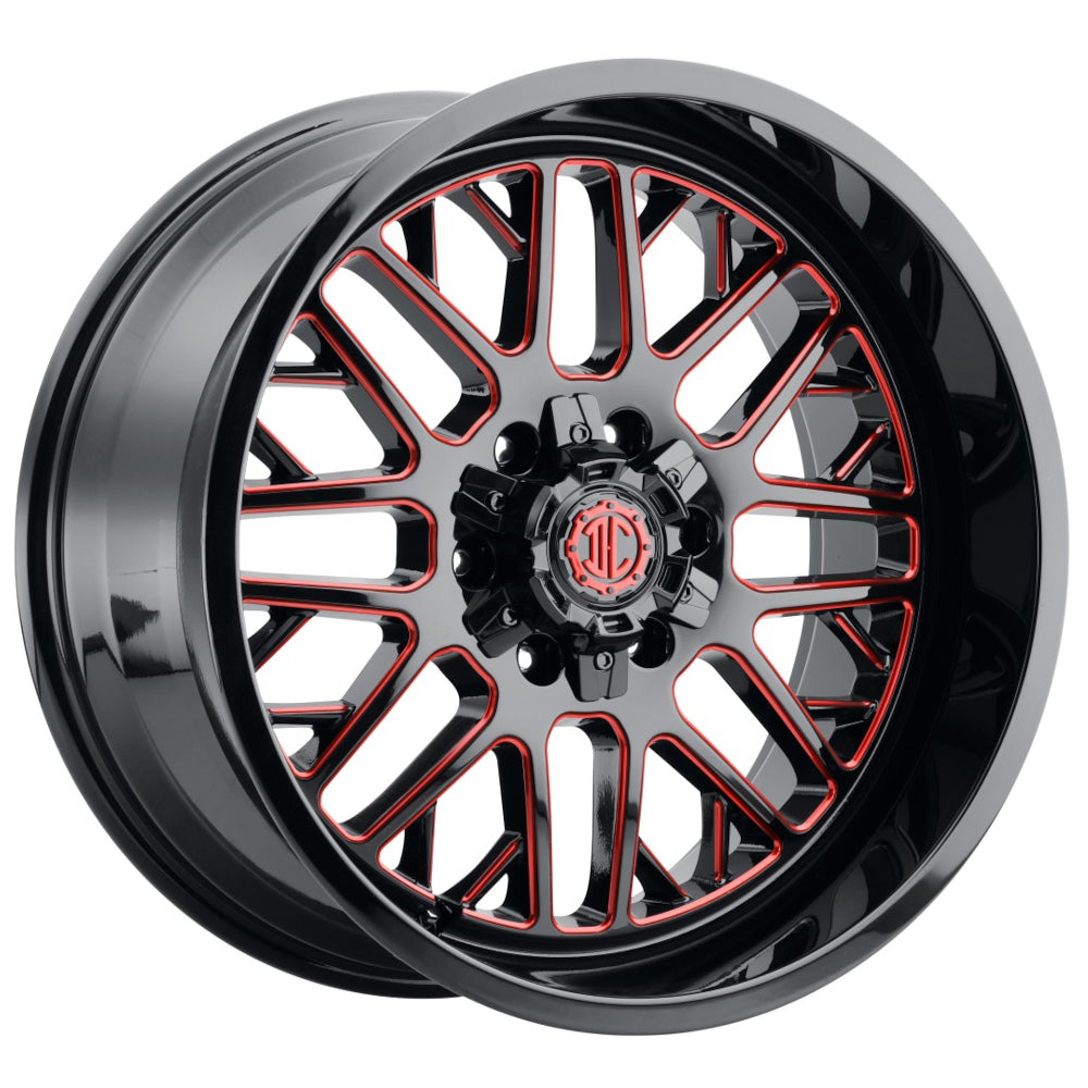 Xtreme NX-19 Black Red Milled Wheel