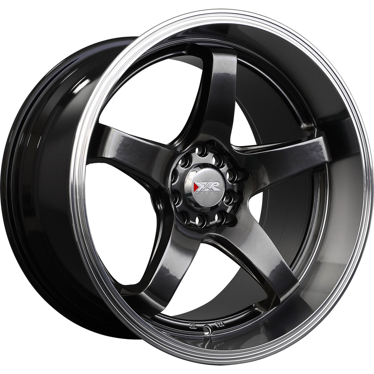 XXR 555 Black Machined Wheel