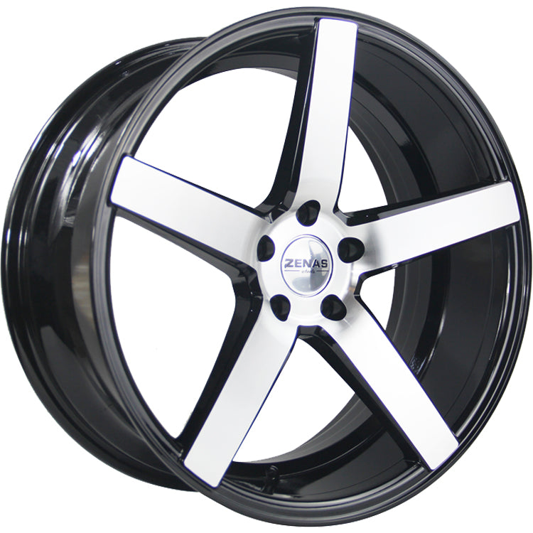 Zenas ZW02 Black Machined Wheel