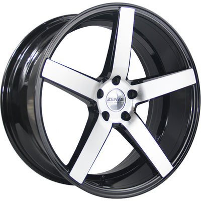 Zenas ZW02 Black Machined Wheel