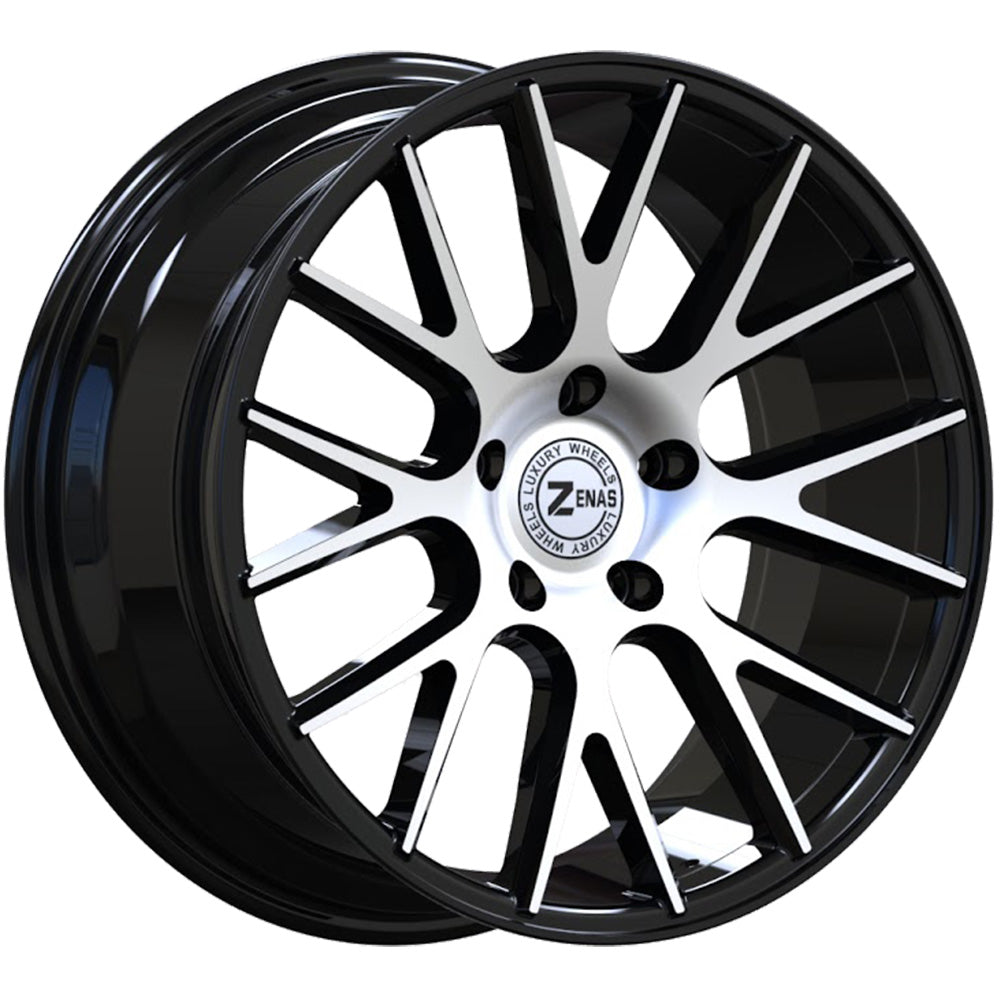 Zenas ZW03 Black Machined Wheel