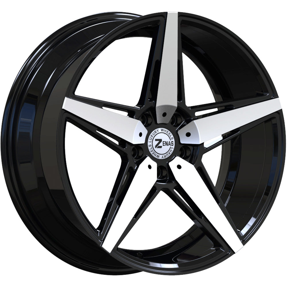 Zenas ZW05 Black Machined Wheel
