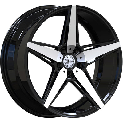 Zenas ZW05 Black Machined Wheel