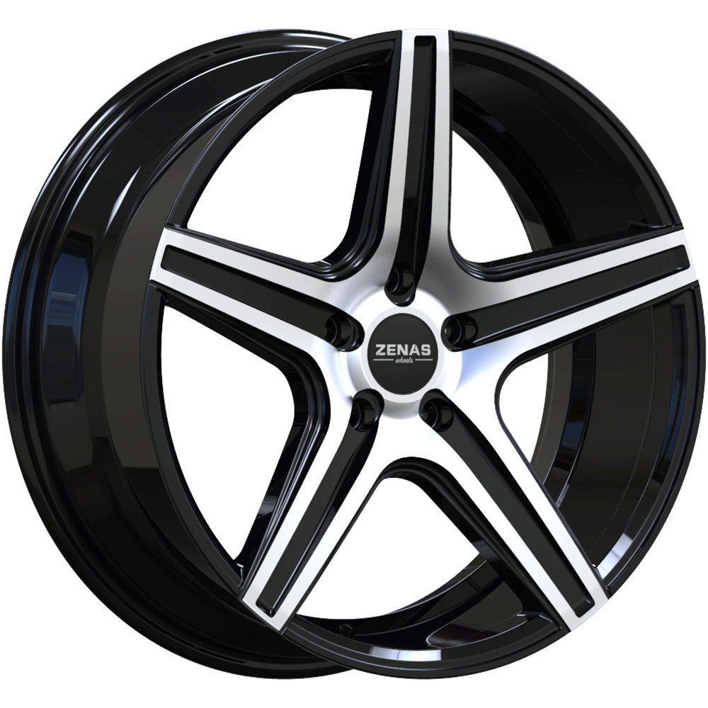 Zenas ZW06 Black Machined Wheel