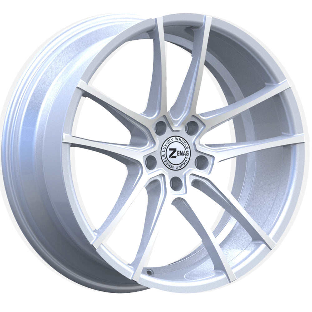 Zenas ZW12 Hypersilver Machined Wheel