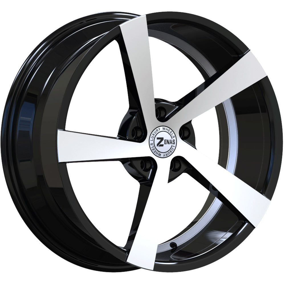 Zenas ZW15 Black Machined Wheel
